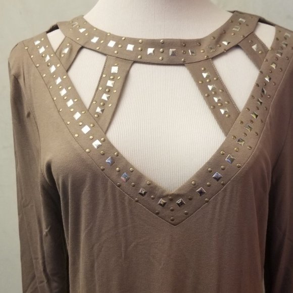 Venus long sleeve studded cutout dress size M (X10) - Picture 4 of 9